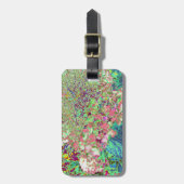 Elegant Koraal en Chartreuse Limelight Hydrangea Bagagelabel (Voorkant verticaal)