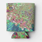 Elegant Koraal en Chartreuse Limelight Hydrangea Blikjeskoeler (Voorkant)