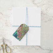 Elegant Koraal en Chartreuse Limelight Hydrangea Cadeaulabel (Met Touw)