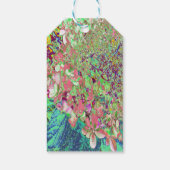 Elegant Koraal en Chartreuse Limelight Hydrangea Cadeaulabel (Achterkant)
