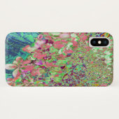 Elegant Koraal en Chartreuse Limelight Hydrangea Case-Mate iPhone Case (Achterkant (horizontaal))