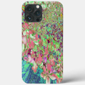 Elegant Koraal en Chartreuse Limelight Hydrangea Case-Mate iPhone Case (Achterkant)