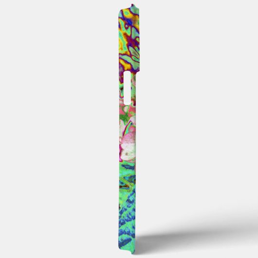 Elegant Koraal en Chartreuse Limelight Hydrangea Case-Mate iPhone Case (Achterkant / Rechts)