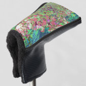 Elegant Koraal en Chartreuse Limelight Hydrangea Golfheadcover (3/4 voorkant)