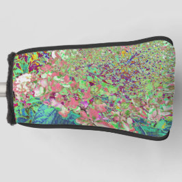 Elegant Koraal en Chartreuse Limelight Hydrangea Golfheadcover