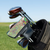 Elegant Koraal en Chartreuse Limelight Hydrangea Golfheadcover (Insitu)
