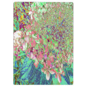 Elegant Koraal en Chartreuse Limelight Hydrangea Klembord (Achterkant)