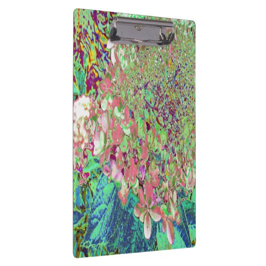 Elegant Koraal en Chartreuse Limelight Hydrangea Klembord (Rechts)