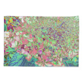 Elegant Koraal en Chartreuse Limelight Hydrangea Kussensloop (Achterkant)