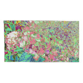 Elegant Koraal en Chartreuse Limelight Hydrangea Kussensloop (Achterkant-Rechts)