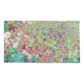 Elegant Koraal en Chartreuse Limelight Hydrangea Kussensloop (Achterkant-Links)