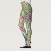 Elegant Koraal en Chartreuse Limelight Hydrangea Leggings (Links)