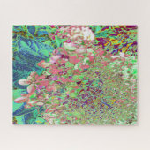 Elegant Koraal en Chartreuse Limelight Hydrangea Legpuzzel (Horizontaal)