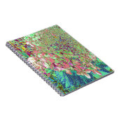Elegant Koraal en Chartreuse Limelight Hydrangea Notitieboek (Rechterzijde)