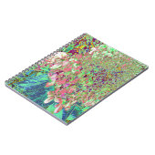 Elegant Koraal en Chartreuse Limelight Hydrangea Notitieboek (Linkerzijde)