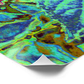 Elegant Koraal en Chartreuse Limelight Hydrangea Perfect Poster (Hoek)