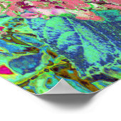 Elegant Koraal en Chartreuse Limelight Hydrangea Poster (Hoek)