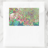 Elegant Koraal en Chartreuse Limelight Hydrangea Rechthoekige Sticker (Tas)