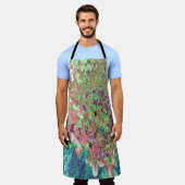 Elegant Koraal en Chartreuse Limelight Hydrangea Schort (Gedragen)