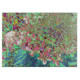 Elegant Koraal en Chartreuse Limelight Hydrangea Snijplank