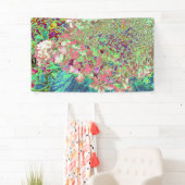 Elegant Koraal en Chartreuse Limelight Hydrangea Spandoek (Insitu)