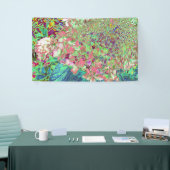 Elegant Koraal en Chartreuse Limelight Hydrangea Spandoek (Beurs)