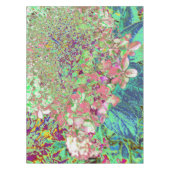 Elegant Koraal en Chartreuse Limelight Hydrangea Tafelkleed (Voorkant)