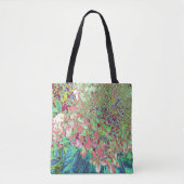 Elegant Koraal en Chartreuse Limelight Hydrangea Tote Bag (Voorkant)