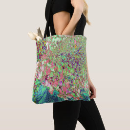 Elegant Koraal en Chartreuse Limelight Hydrangea Tote Bag