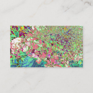 Elegant Koraal en Chartreuse Limelight Hydrangea Visitekaartje