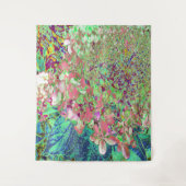 Elegant Koraal en Chartreuse Limelight Hydrangea Wandkleed (Voorkant)