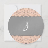 Elegant koraal en zacht grijs ontwerp kaart (Achterkant)