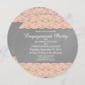 Elegant koraal en zacht grijs ontwerp kaart (Voorkant / Achterkant)