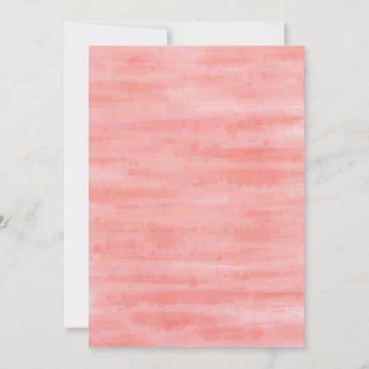 Elegant Koraal Geel Bloemen Waterverf Pasen Kaart (Achterkant)