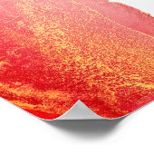 Elegant koraal roze bruiloft zitgrafiek poster (Hoek)