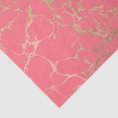 Elegant koraalgoud voor foliedruppels tissuepapier (Detail)