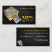 Elegant korting / con / cadeaukaart / promotie (Voorkant / Achterkant)