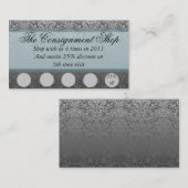 Elegant korting/promotiekaart klantenkaartje (Voorkant / Achterkant)