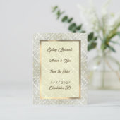 Elegant krabbelpatroon briefkaart (Staand voorkant)