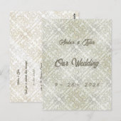 Elegant krabbelpatroon briefkaart (Voorkant / Achterkant)