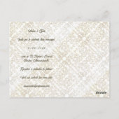 Elegant krabbelpatroon briefkaart (Achterkant)