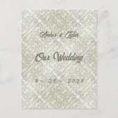 Elegant krabbelpatroon briefkaart (Voorkant)