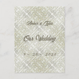 Elegant krabbelpatroon briefkaart