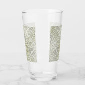 Elegant krabbelpatroon in goud & zilver glas (Links)
