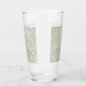 Elegant krabbelpatroon in goud & zilver glas (Rechts)