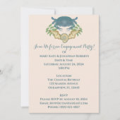 Elegant Krabbenfeest-Watercolor Blauwe Krab Verlov Kaart (Voorkant)