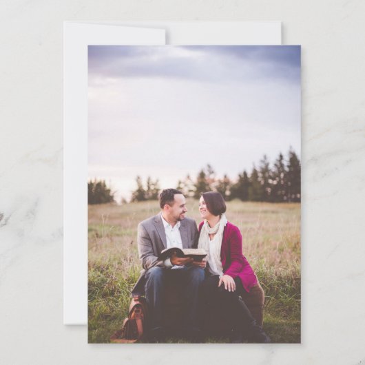 Elegant kraft 30th Wedding Jubileum Uitnodiging (Achterkant)