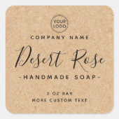 Elegant kraft-papier op etiket (Voorkant)