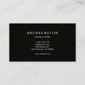 Elegant Kraft Professioneel Minimalist Visitekaartje (Achterkant)