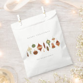 ELEGANT KRAFT RED GREEN STAR CHIRSTMAS ORNAMENS BEDANKZAKJE (Geknipt)